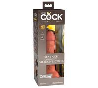 King Cock Elite 6 - gode réaliste ventouse 15cm - foncé