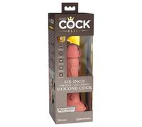 King Cock Elite 6 - vibromasseur réaliste 15cm (naturel foncé)