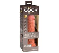 Pipedream – Gode vibrant King Cock Elite 8 – silicone réaliste 20,3 cm caramel