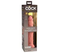 King Cock Elite 9 - ventouse, réaliste godemiché (23cm) - naturel