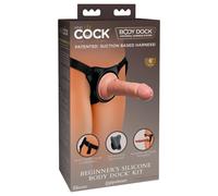 King Cock Elite Beginner's - gode ceinture débutant - réaliste - couleur chair