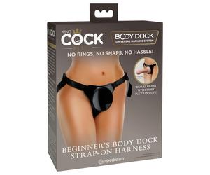 King Cock Elite - gode ceinture débutant - harnais noir