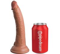 KING COCK - Elite Gode Réaliste en Silicone 17.8 Cm Caramel