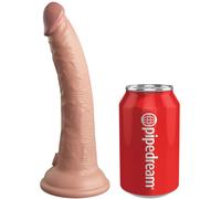 King cock - elite vibrateur gode réaliste & télécommande en silicone 17.8 cm