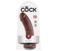 King Cock - gode réaliste 20cm - marron