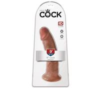 Pipedream – Dildo réaliste King Cock 9 – Ventouse 23 cm – Teinte foncée