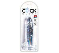 Gode Ventouse 15,2 cm King Cock Clear