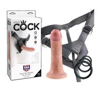 King Cock Gode Strap-On avec Harness 15,2 cm