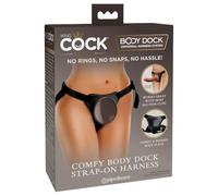 Pipedream Harnais Strap-on King Cock Elite Comfy Réglable Taille unique Noir