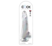 Clear Gode Testicules 19 Cm Transparent