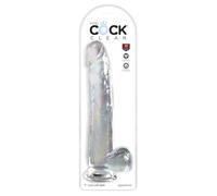 King Cock King Cock Clear 11" with Balls Clear 28 cm
