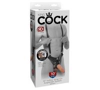 King Cock Suspender System Gode Ceinture Creux Réaliste 25 cm