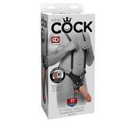 King Cock Suspender System Gode Ceinture Creux Réaliste 27 cm