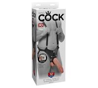 King Cock Suspender System Gode Ceinture Creux Réaliste 31 cm