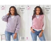 King Cole DK 6156 Patron de tricot pour débardeur et pull pour femme
