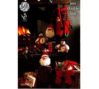 King Cole DK Modèle de tricot 8002 bonhomme de neige, Père Noël, Rudolf & bas de Noël