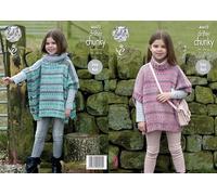 King Cole Drifter 4602 Patron de tricot facile pour ponchos 56-76 cm