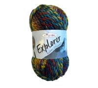 King Cole Explorer Fil à tricoter super épais 80% acrylique 20% laine (Coleman 4306)