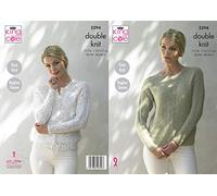 King Cole Patron de tricot 5294 pour femme - Cardigan raglan et pull - Galaxy DK