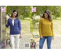 King Cole Patron de tricot 5300 pour pull et cardigan pour femme