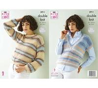 King Cole Patron de tricot double pour femme Haut et pull (5911)