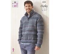 King Cole Patron de tricot épais pour hommes 2 modèles (6242)