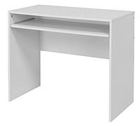 King Collection Bureau Blanc avec Plateau Amovible