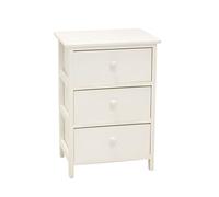 King Collection C656833 Commode 3 Tiroirs Bois, 40 X 29 X 58H