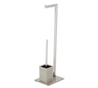 King Collection King Home P1407430/C Lampadaire Multifonction Base en Verre, Gris Taupe