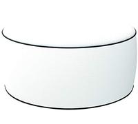 King Collection King Home Pouf Ottoman, Blanc