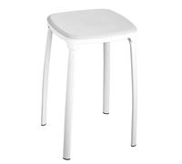 King Collection King Home S1407209/B Tabouret, Blanc en Polypropylène