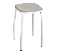 King Collection King Home S1407209/C Tabouret Gris Taupe en Polypropylène