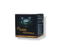 King Crocodile Charbon de noix de coco avec longue durée de combustion I 26 x 26 mm charbon naturel durable I peu de cendres I faible dégagement de fumée I charbon de barbecue I cubes de charbon de