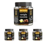King Cup - 1 Pot de 50gr de Café Soluble avec Vanille et Noisette, Café Instantané Aromatisé avec Extra Solubilité, Idéal pour les Petits Déjeuners, Brunch, Iced Coffee, Sans Gluten, Végétalien