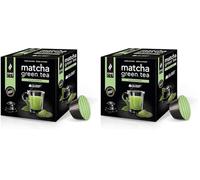 King Cup - 2 Paquet de 10 Capsules de Thé Matcha Sans Sucre, 10 Capsules 100% Compatible avec le Système Nescafè Dolce Gusto de Boisson Aromatisée Thé Matcha, Sans Gluten et Sans Lactose