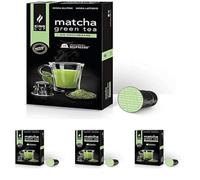 King Cup - 4 Paquet de 10 Capsules de Thé Matcha Sans Sucre, 10 Capsules 100% Compatible avec le Système Nespresso de Boisson Aromatisée Thé Matcha, Sans Gluten et Sans Lactose