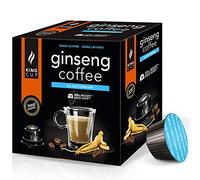 King Cup - 6 Paquets de 10 Capsules de Ginseng Sans Sucre, 60 Capsules 100% Compatible avec le Système Nescafè Dolce Gusto de Boisson Aromatisée Ginseng, Sans Gluten et Sans Lactose