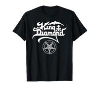 King Diamond Logo Blanc Gothique Metal Musique T-Shirt