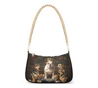 King Dogs Lady Sac à bandoulière pour femme avec bandoulière et fermeture éclair