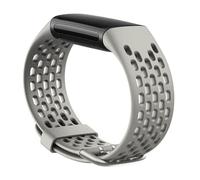 King Dong Bracelet en silicone perforé compatible avec Fitbit Charge 5, bracelet de sport respirant, plusieurs couleurs, 22 mm