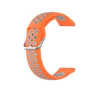 King Dong KD Bracelet de sport respirant en silicone bicolore pour Fitbit Versa 1/2/Lite/Blaze/SE 23 mm
