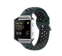 King Dong KD Bracelet de sport respirant en silicone bicolore pour Fitbit Versa 1/2/Lite/Blaze/SE 23 mm, 23mm, Silicone, Pas de pierre précieuse