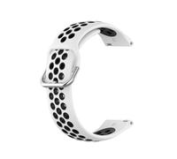 King Dong KD Bracelet de sport respirant en silicone bicolore pour Fitbit Versa 1/2/Lite/Blaze/SE 23 mm