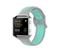 King Dong KD Bracelet de sport respirant en silicone bicolore pour Fitbit Versa 1/2/Lite/Blaze/SE 23 mm, 23mm, Silicone, Pas de pierre précieuse