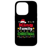 King Family Christmas Matching Personalised Funny Xmas Coque pour iPhone 14 Pro