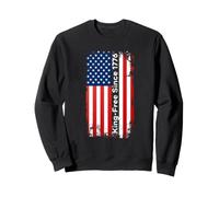 King Free Since 1776 No Kings Democracy Juillet 4th Freedom USA Sweatshirt