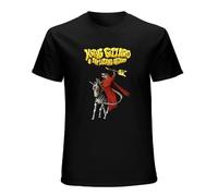 King Funny Gizzard The Lizard Gift Wizard T-Shirt Tees Funny Fitness Tight Cotton Young T Shirt Printing Black S