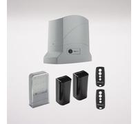 King Gates Dynamos 24/400Kg - Kit Motorisation Dynamos 24/400 pour portail coulissant - Moteur 24V avec acessoires et télécommandes inclus + 1 Goodies DOMOBIP