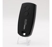 King Gates STYLO 2K Noir - Télécommande 2 canaux Rolling Code 433,92 MHz pour portails et garage King Gates - Télécommande Officielle + 1 Goodies DOMOBIP (STYLO 2K)