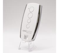 King Gates STYLO 4K Blanc - Télécommande 2 canaux Rolling Code 433,92 MHz pour portails et garage King Gates - Télécommande Officielle + 1 Goodies DOMOBIP (STYLO 4K - Blanc)